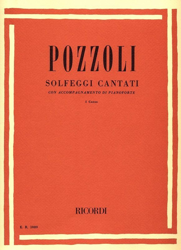 Cover: 9790041810898 | Solfeggi Cantati Con Accompagnamento Di Pianoforte | I Corso | Pozzoli