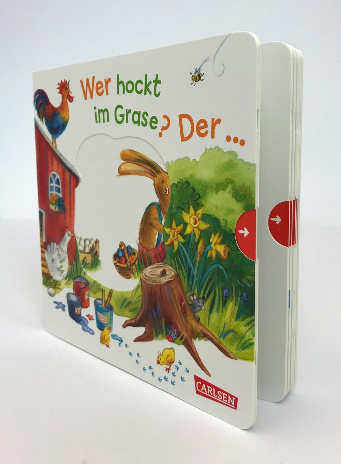 Bild: 9783551171115 | Wer hockt im Grase? Der ... Osterhase! | Sandra Grimm | Buch | 12 S.