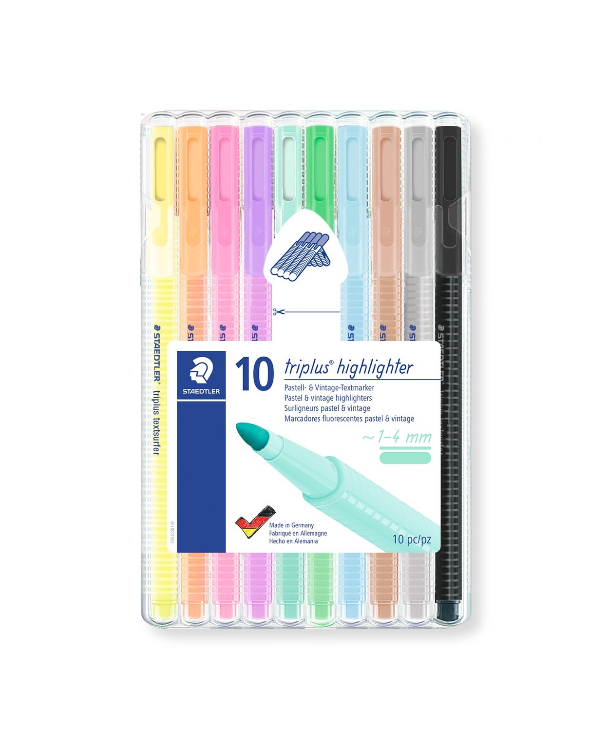 Cover: 4007817188545 | STAEDTLER Textmarker triplus highlighter Pastell 10er Set | 362 CSB10