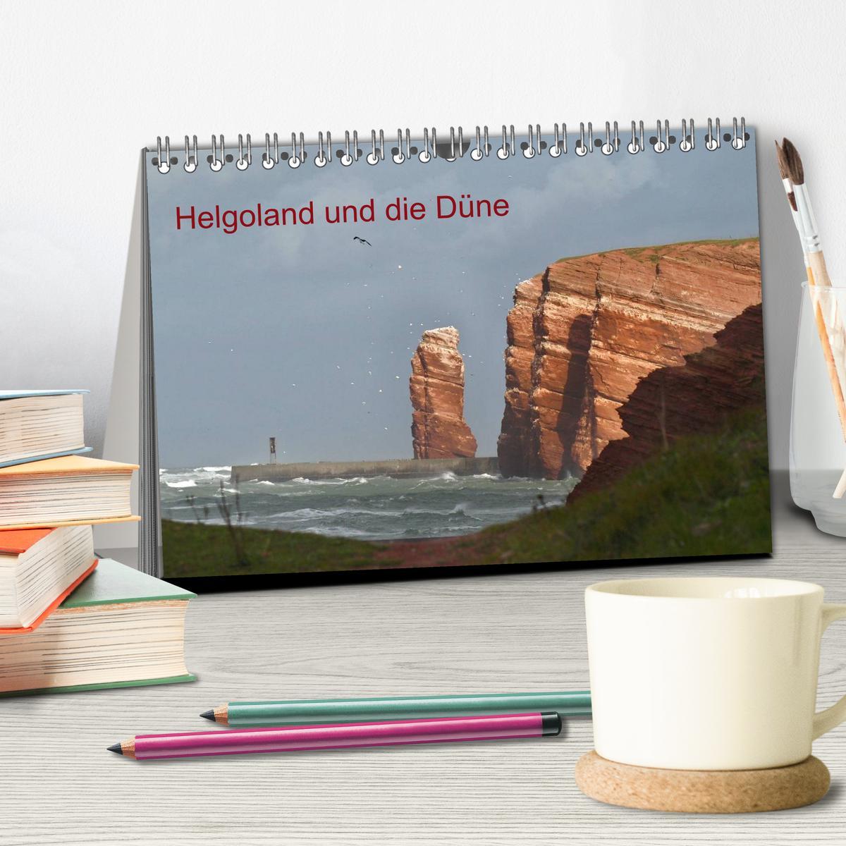 Bild: 9783435790685 | Helgoland und die Düne (Tischkalender 2025 DIN A5 quer), CALVENDO...