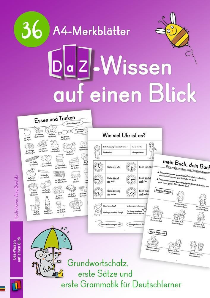 Cover: 9783834639974 | 36 A4-Merkblätter DaZ-Wissen auf einen Blick | Anja Boretzki | Buch