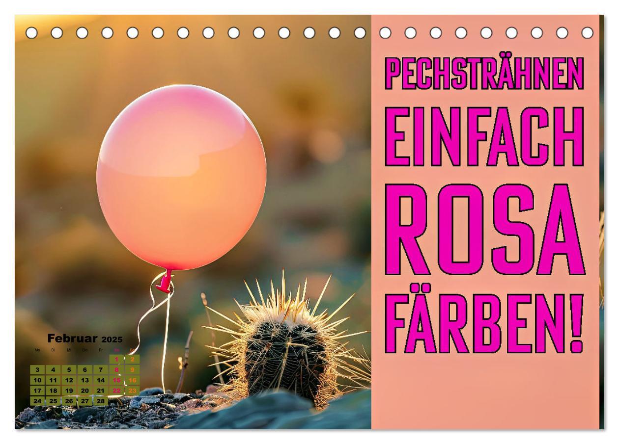 Bild: 9783457224052 | Lieblingsfarbe Rosa - mit coolen Sprüchen (Tischkalender 2025 DIN...