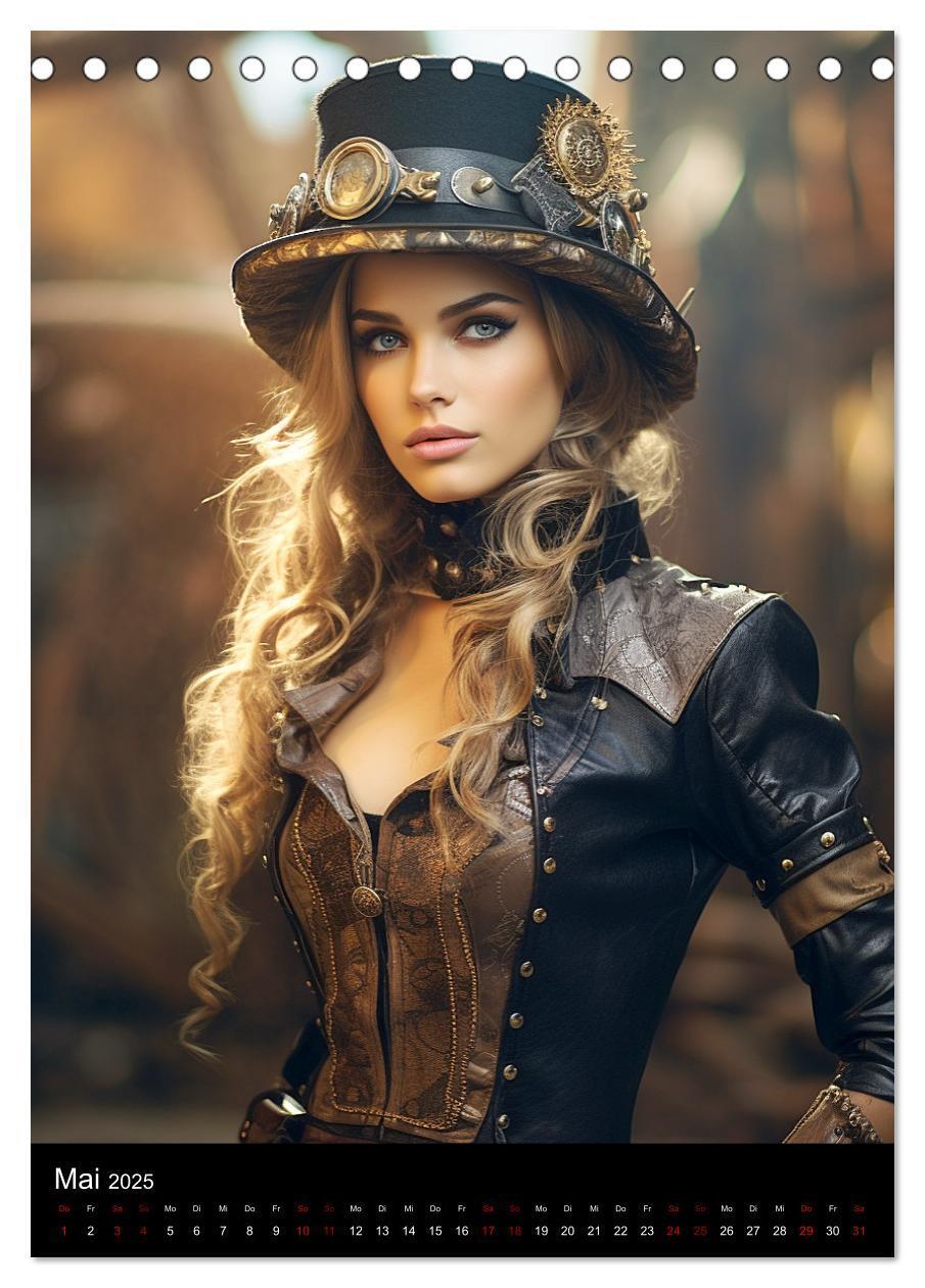 Bild: 9783435865666 | Steampunk. Faszinierend schöne Frauenportraits (Tischkalender 2025...