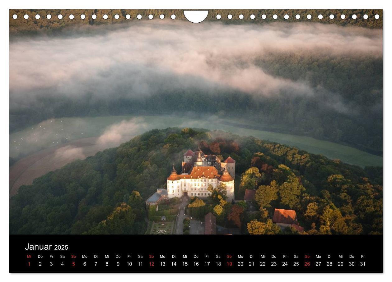 Bild: 9783435633500 | Hohenlohe von oben (Wandkalender 2025 DIN A4 quer), CALVENDO...