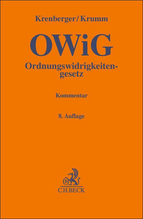 Cover: 9783406811593 | Ordnungswidrigkeitengesetz | Kommentar | Joachim Bohnert (u. a.)