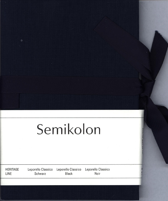 Cover: 4250053635186 | Semikolon Leporello Classico marine | Buch | Mit Stoffschleife. | 2021