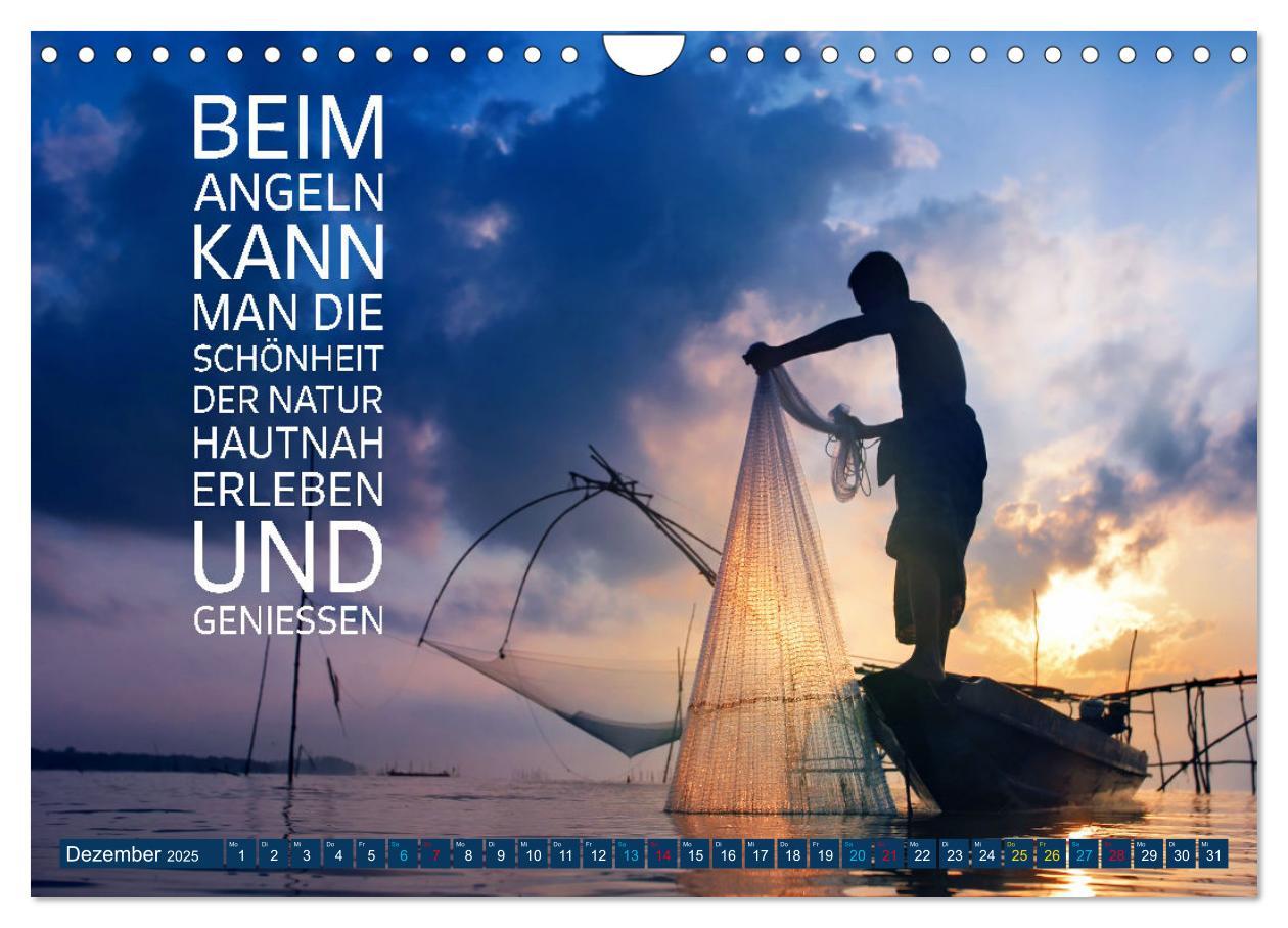 Bild: 9783383787942 | Angeln - Impressionen mit coolen Sprüchen (Wandkalender 2025 DIN A4...