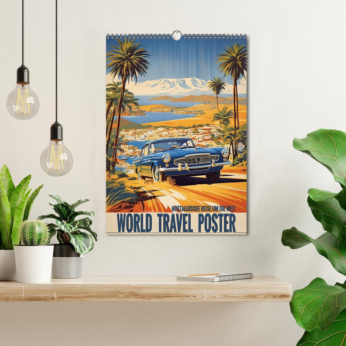 Bild: 9783383770647 | World Travel Poster - nostalgische Reise um die Welt (Wandkalender...