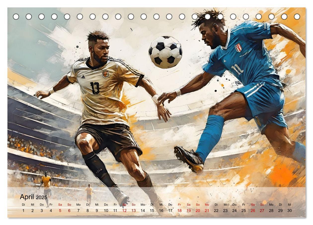 Bild: 9783457178904 | Fußball - Finale (Tischkalender 2025 DIN A5 quer), CALVENDO...