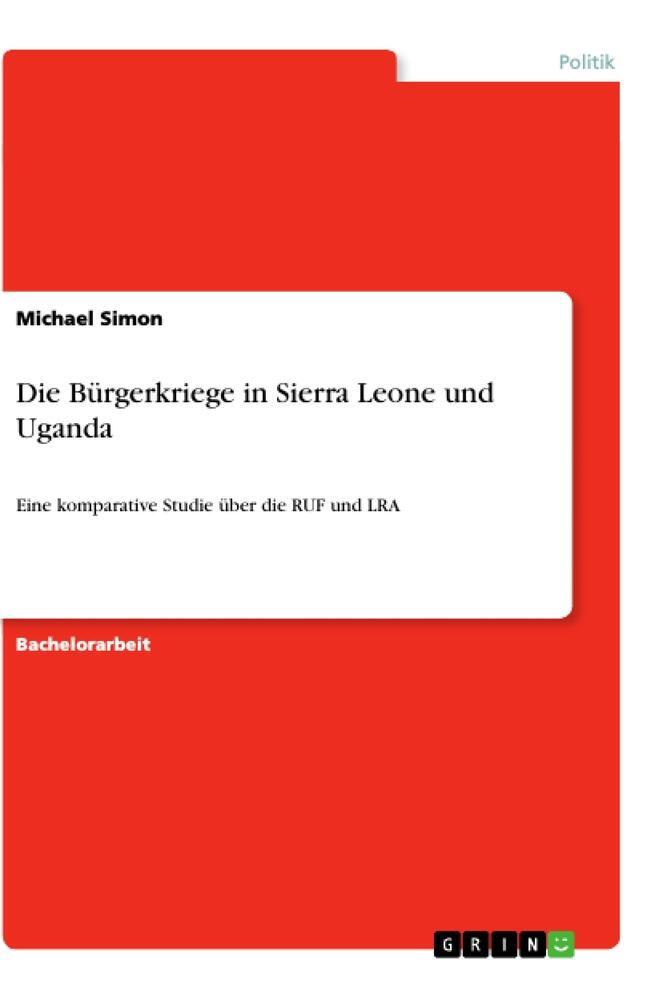 Cover: 9783346302441 | Die Bürgerkriege in Sierra Leone und Uganda | Michael Simon | Buch