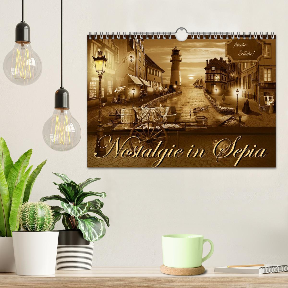 Bild: 9783435680818 | Nostalgie in Sepia (Wandkalender 2025 DIN A4 quer), CALVENDO...