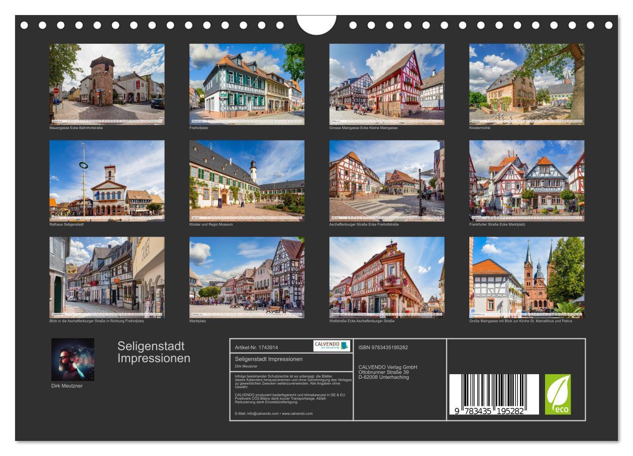 Bild: 9783435195282 | Seligenstadt Impressionen (Wandkalender 2025 DIN A4 quer), CALVENDO...