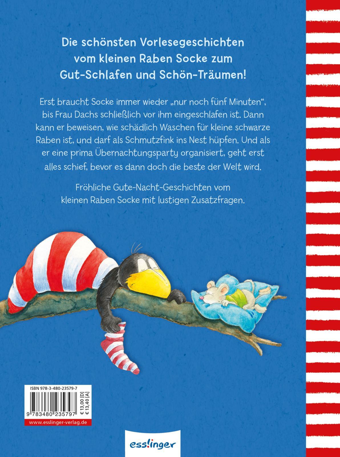 Rückseite: 9783480235797 | Der kleine Rabe Socke: Alles schläft? | Nele Moost | Buch | 64 S.