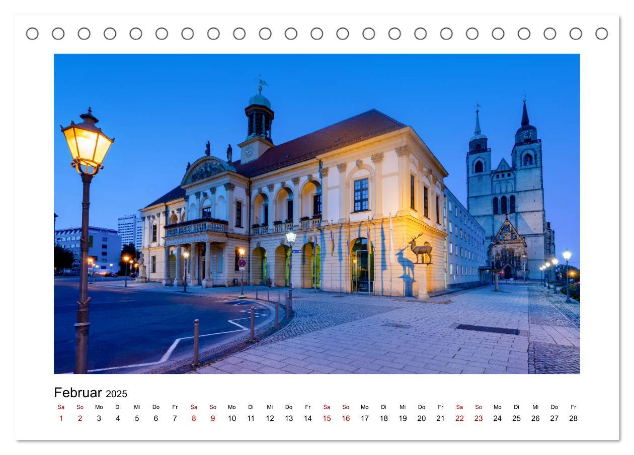 Bild: 9783435203062 | Blue Times - Magdeburg (Tischkalender 2025 DIN A5 quer), CALVENDO...