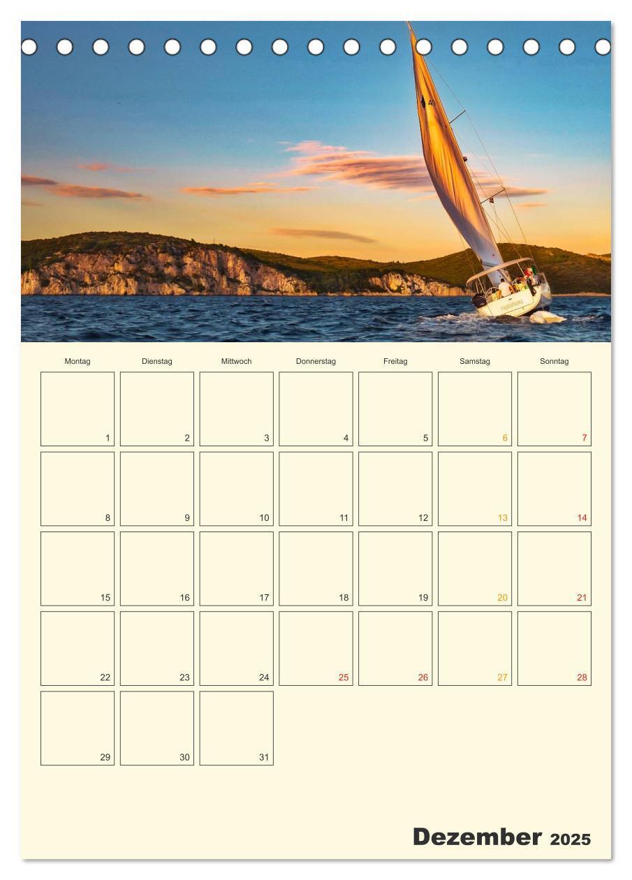 Bild: 9783457004678 | Segeln, unser Jahresplaner (Tischkalender 2025 DIN A5 hoch),...