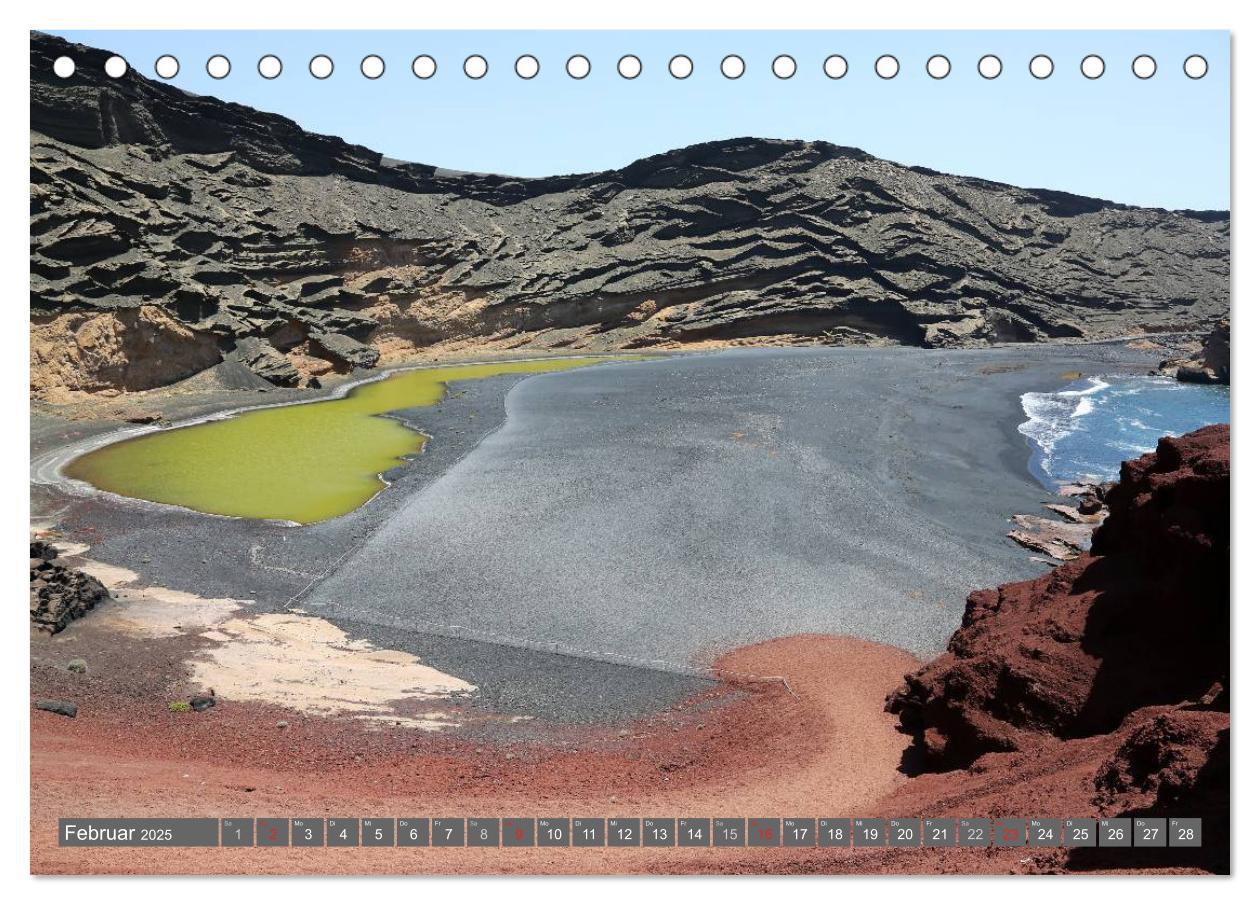 Bild: 9783435811830 | Urlaub auf Lanzarote (Tischkalender 2025 DIN A5 quer), CALVENDO...