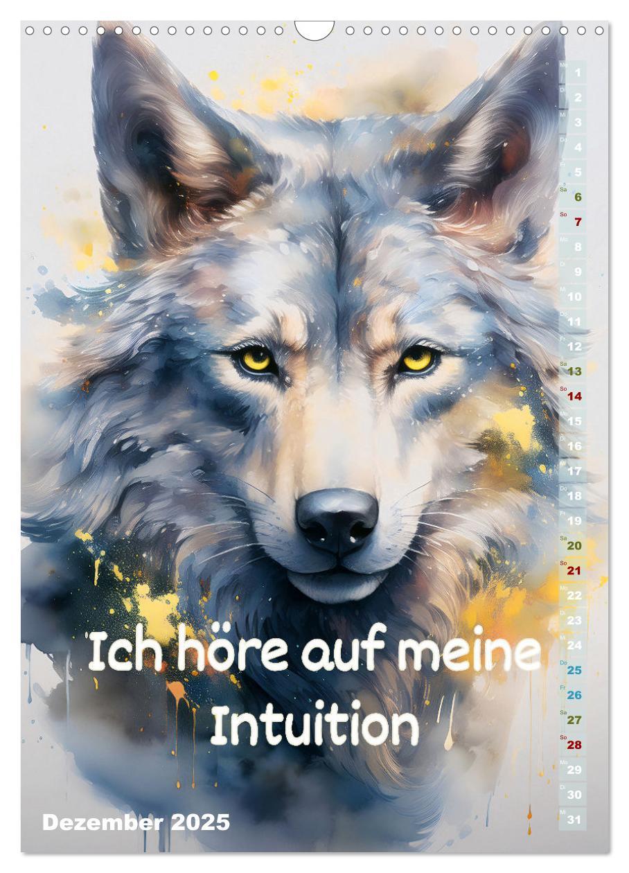 Bild: 9783457164464 | Ich bin stark - Ein tierischer Affirmationskalender (Wandkalender...