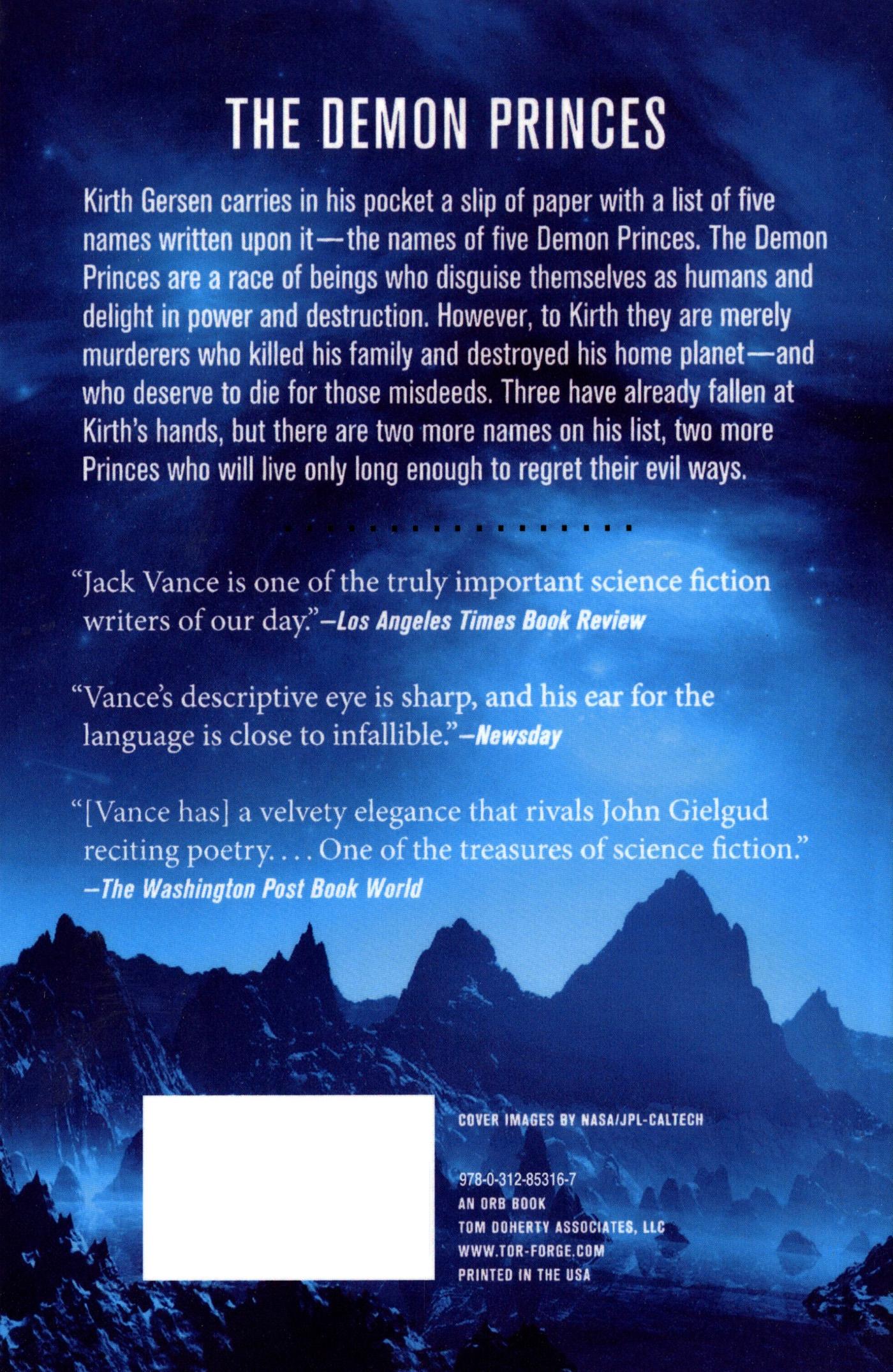 Rückseite: 9780312853167 | The Demon Princes, Vol. 2 | The Face * the Book of Dreams | Jack Vance