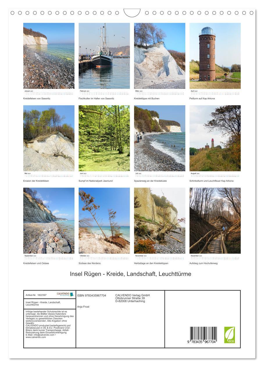 Bild: 9783435967704 | Insel Rügen - Kreide, Landschaft, Leuchttürme (Wandkalender 2025...