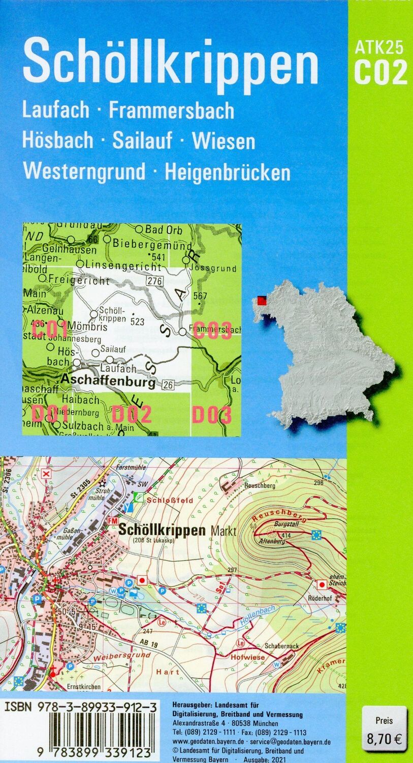 Bild: 9783899339123 | Schöllkrippen 1:25 000 | Digitalisierung | (Land-)Karte | Deutsch