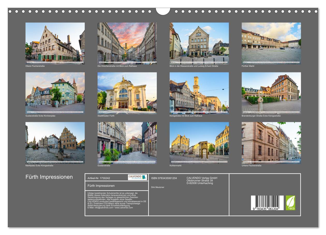 Bild: 9783435061204 | Fürth Impressionen (Wandkalender 2025 DIN A3 quer), CALVENDO...