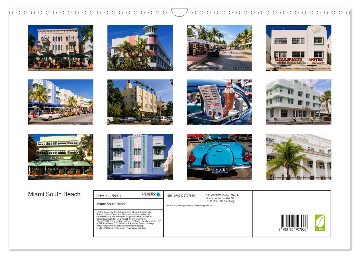 Bild: 9783435707966 | Miami South Beach (Wandkalender 2025 DIN A3 quer), CALVENDO...