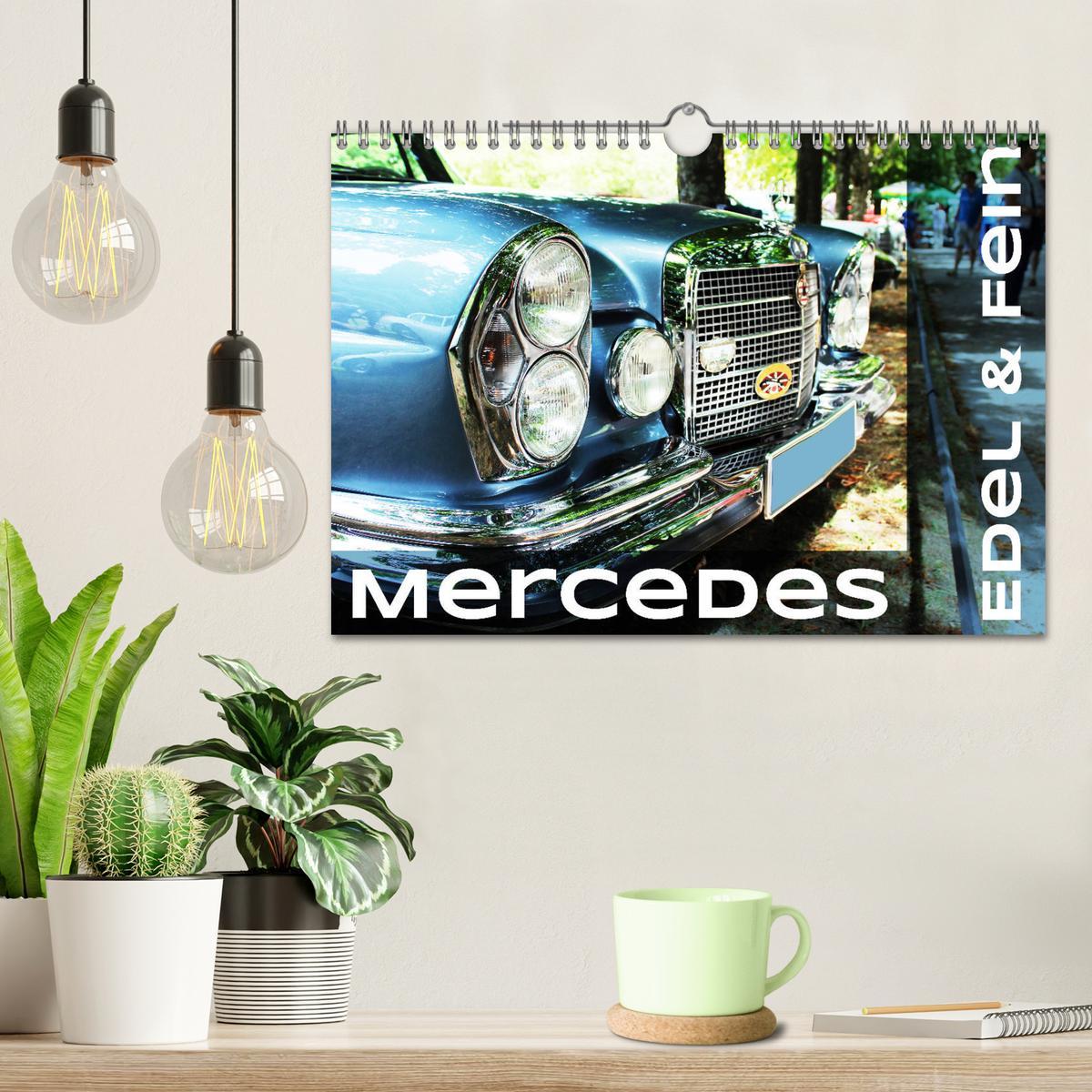 Bild: 9783435337330 | Mercedes Edel &amp; Fein (Wandkalender 2025 DIN A4 quer), CALVENDO...