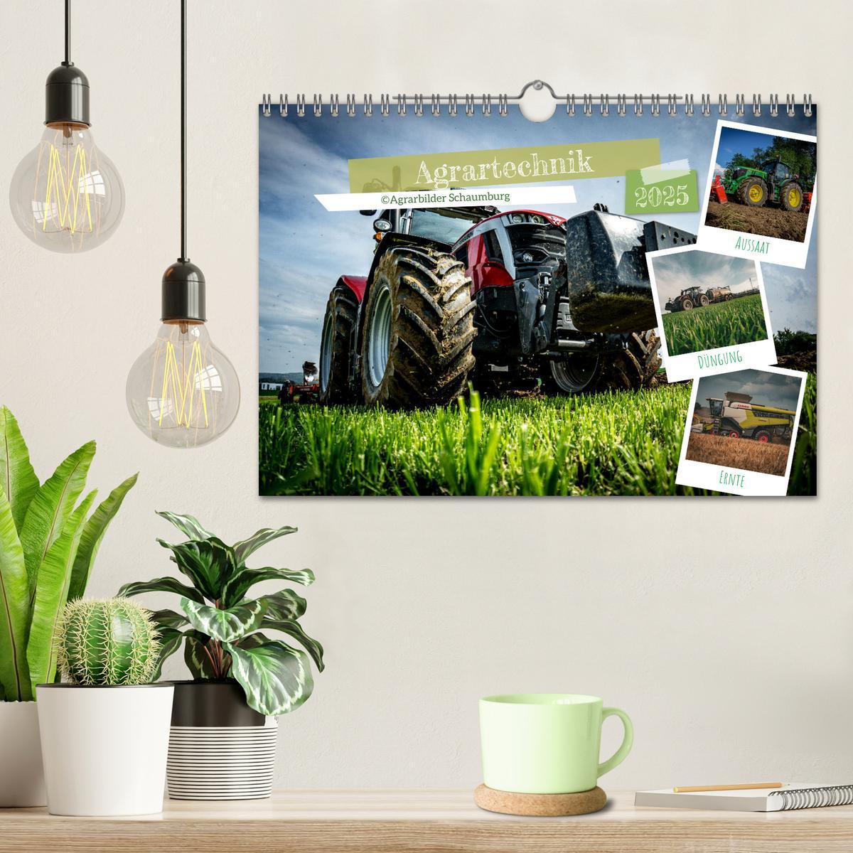 Bild: 9783383844621 | Agrartechnik (Wandkalender 2025 DIN A4 quer), CALVENDO Monatskalender