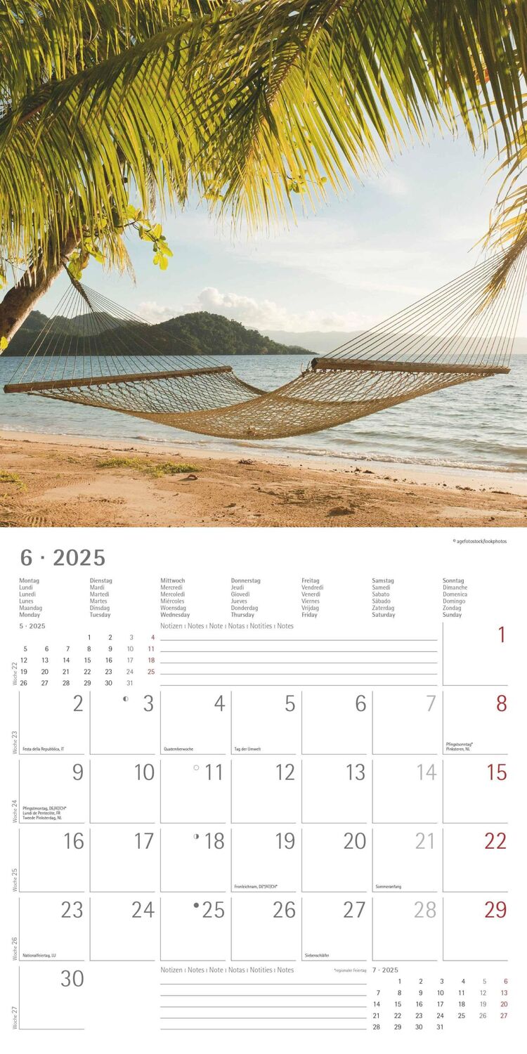 Bild: 4251732340872 | Summer Dreams 2025 - Broschürenkalender 30x30 cm (30x60 geöffnet) -...