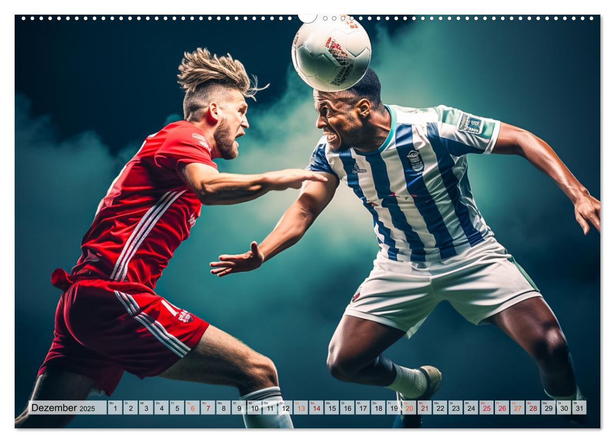 Bild: 9783383780448 | Fussball - Zweikampf (Wandkalender 2025 DIN A2 quer), CALVENDO...