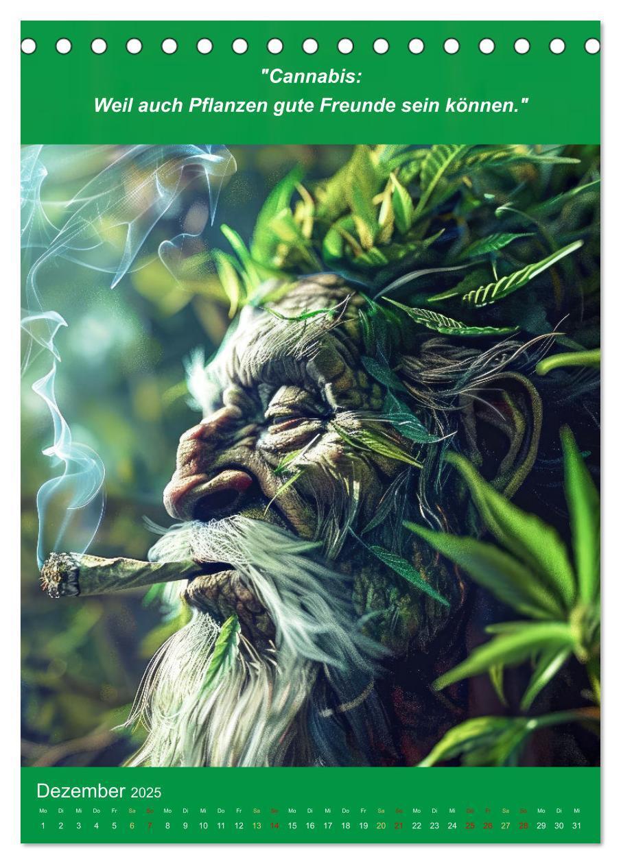 Bild: 9783435697151 | Der humoristische Cannabis Kalender (Tischkalender 2025 DIN A5...