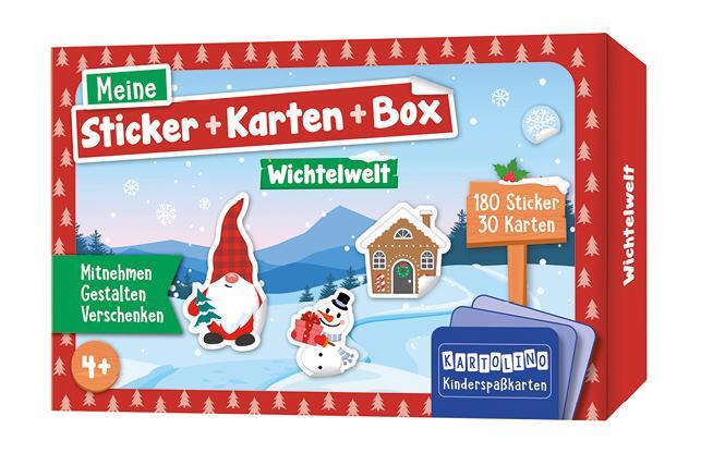 Cover: 9783817447237 | Meine Sticker + Karten + Box - Wichtelwelt | Taschenbuch | 30 S.