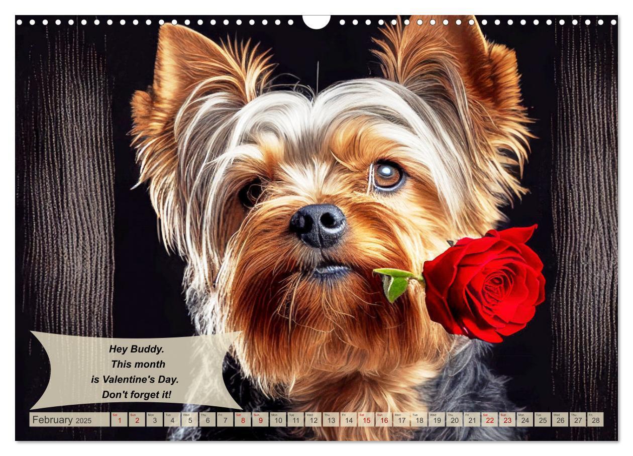 Bild: 9781325986026 | Great fun for Yorkshire Terrier lovers (Wall Calendar 2025 DIN A3...