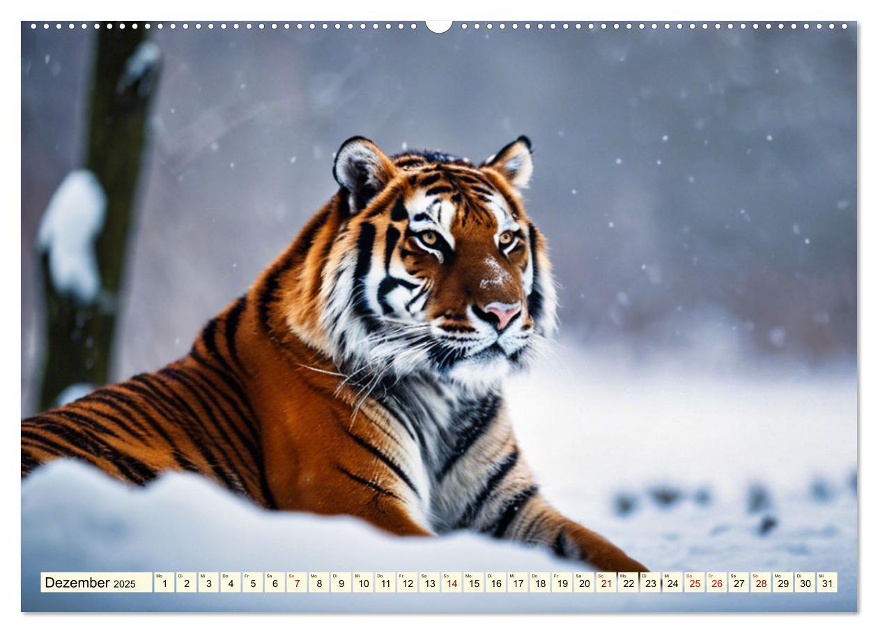 Bild: 9783383814198 | Tiger ganz nah (Wandkalender 2025 DIN A2 quer), CALVENDO...