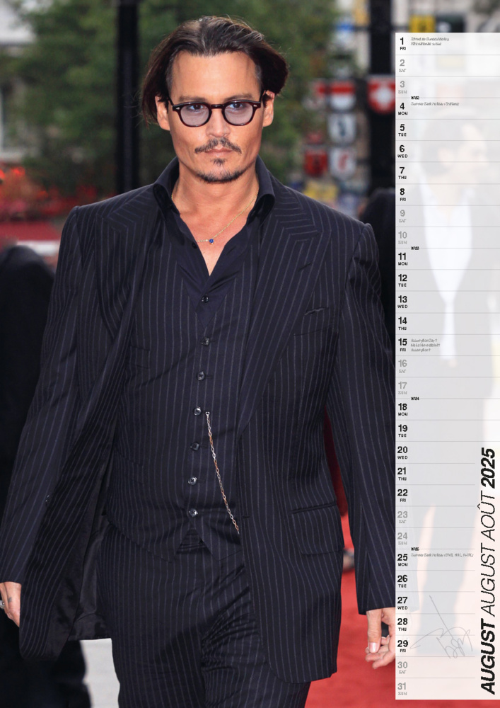 Bild: 9798893610031 | Johnny Depp 2025 Offizieller Kalender | Kalender | 14 S. | Deutsch