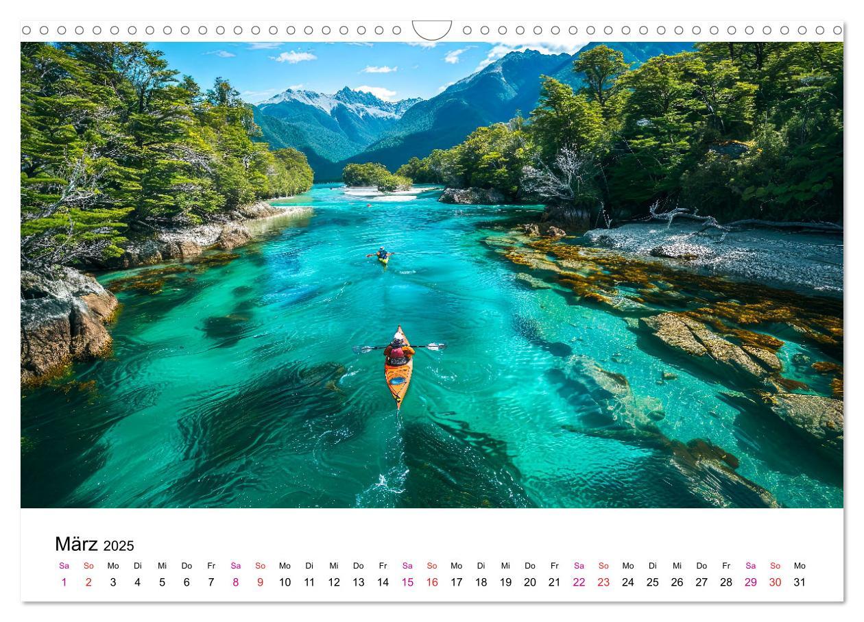 Bild: 9783457140109 | Kajak Erlebnisse (Wandkalender 2025 DIN A3 quer), CALVENDO...