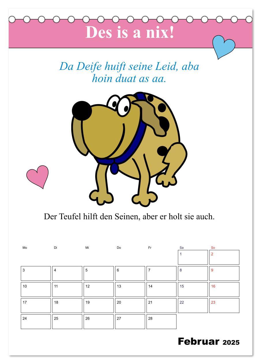 Bild: 9783457038369 | So a Schmarrn! Bairische Mundart (Tischkalender 2025 DIN A5 hoch),...