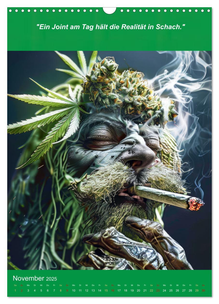 Bild: 9783435696246 | Der humoristische Cannabis Kalender (Wandkalender 2025 DIN A3...