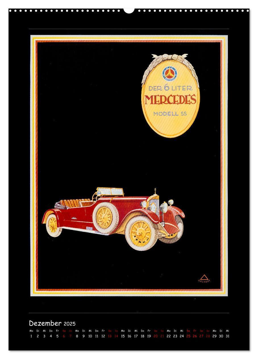 Bild: 9783435906130 | Historische Automobilplakate (Wandkalender 2025 DIN A2 hoch),...