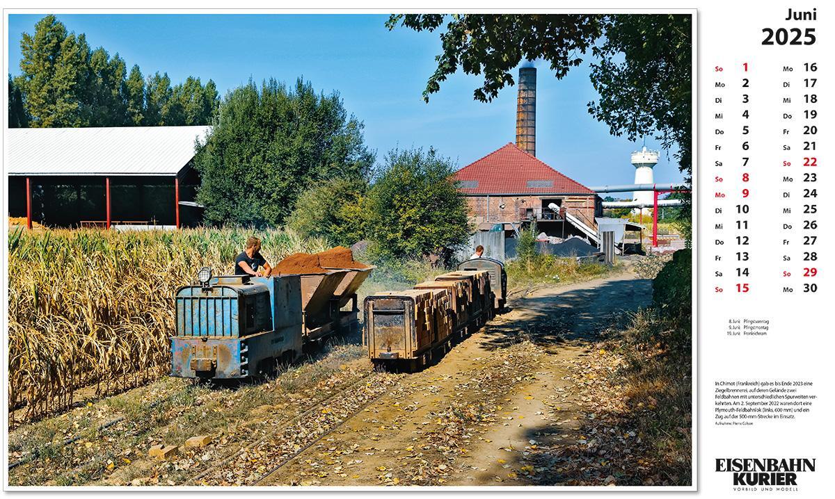 Bild: 9783844659399 | Feldbahnen 2025 | Kalender | 13 S. | Deutsch | 2025 | EK-Verlag