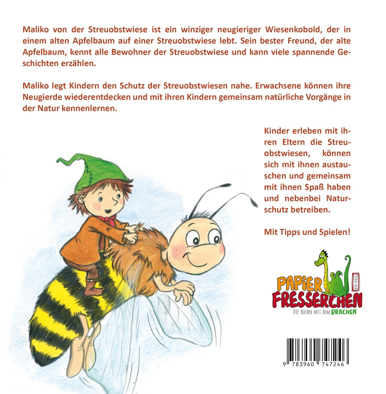 Rückseite: 9783960747246 | Maliko von der Streuobstwiese | Annette Raus | Taschenbuch | 42 S.