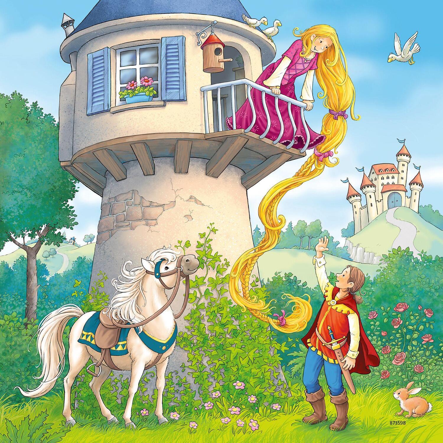 Bild: 4005556080519 | Ravensburger Kinderpuzzle - 08051 Rapunzel, Rotkäppchen & der...