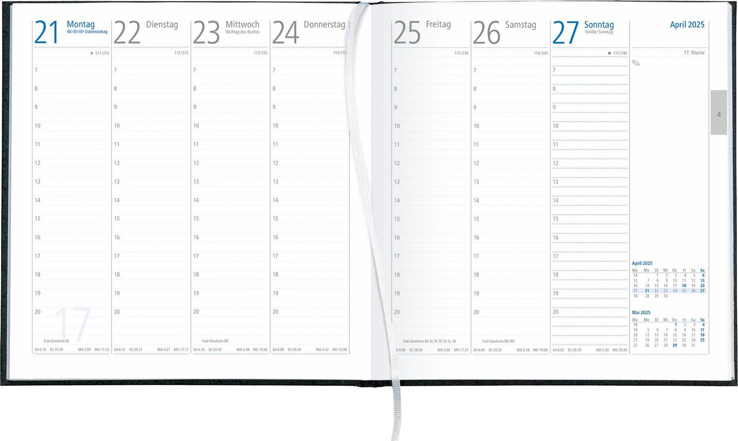 Bild: 4006928026869 | Wochenbuch Sekretär 2025 - Bürokalender 20x21 cm - Farbe: anthrazit...