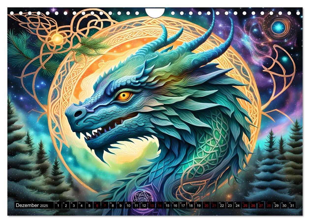 Bild: 9783457238790 | Drachen - Mystische Wesen (Wandkalender 2025 DIN A4 quer), CALVENDO...