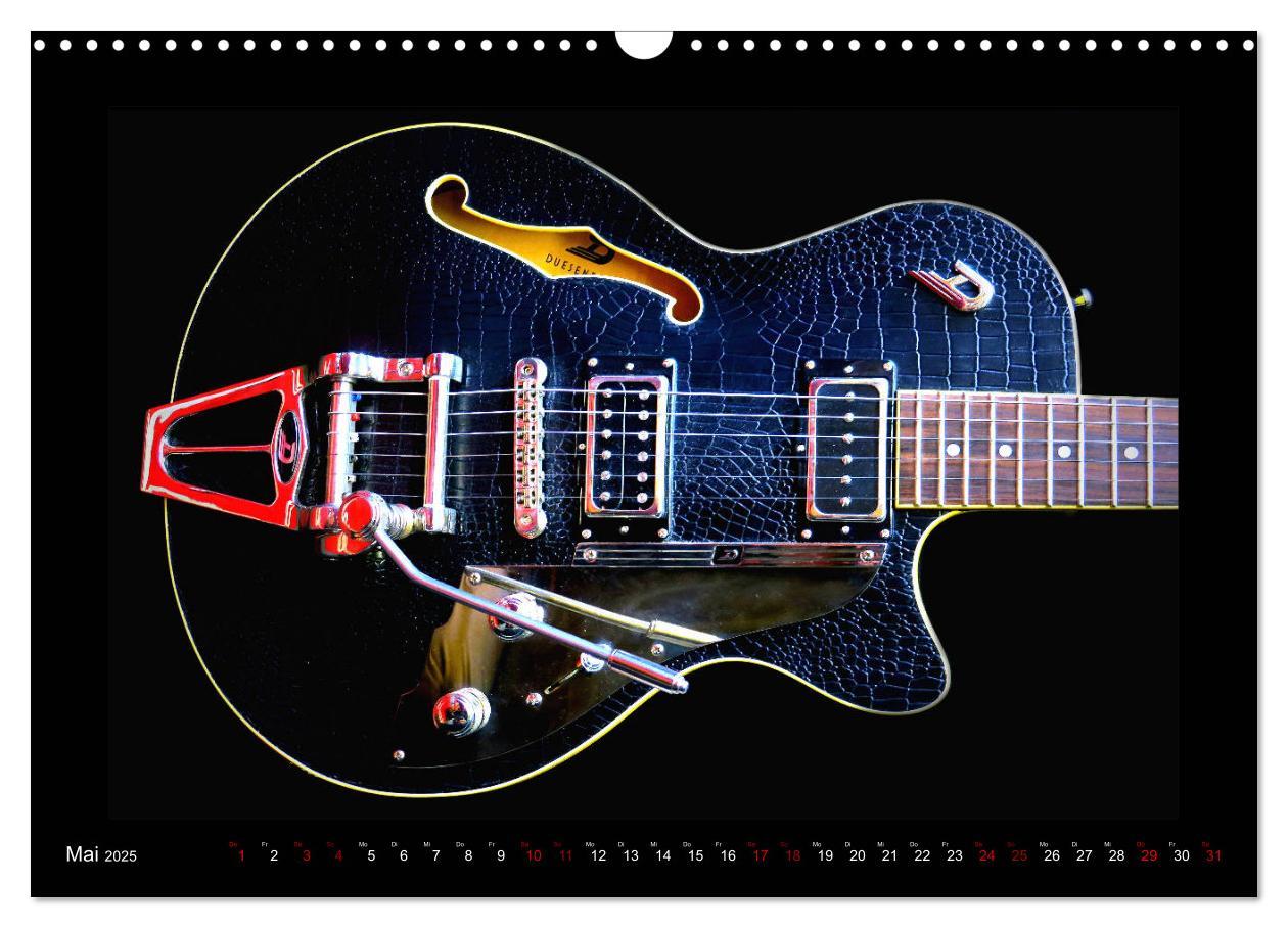 Bild: 9783435344215 | Rockgitarren im Blitzlicht (Wandkalender 2025 DIN A3 quer),...