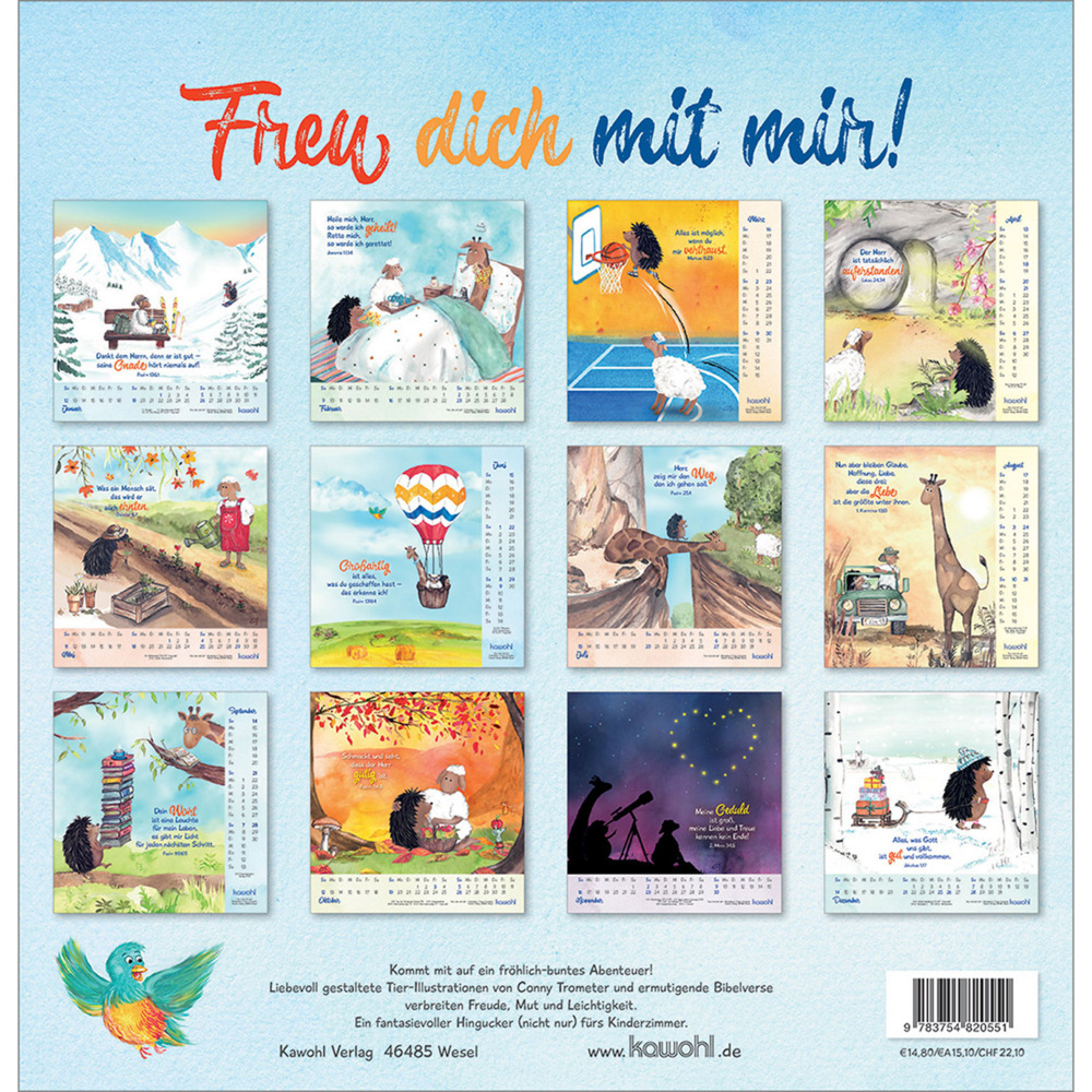 Bild: 9783754820551 | Freu dich mit mir! | Wandkalender 2025 | Conny Trometer | Kalender