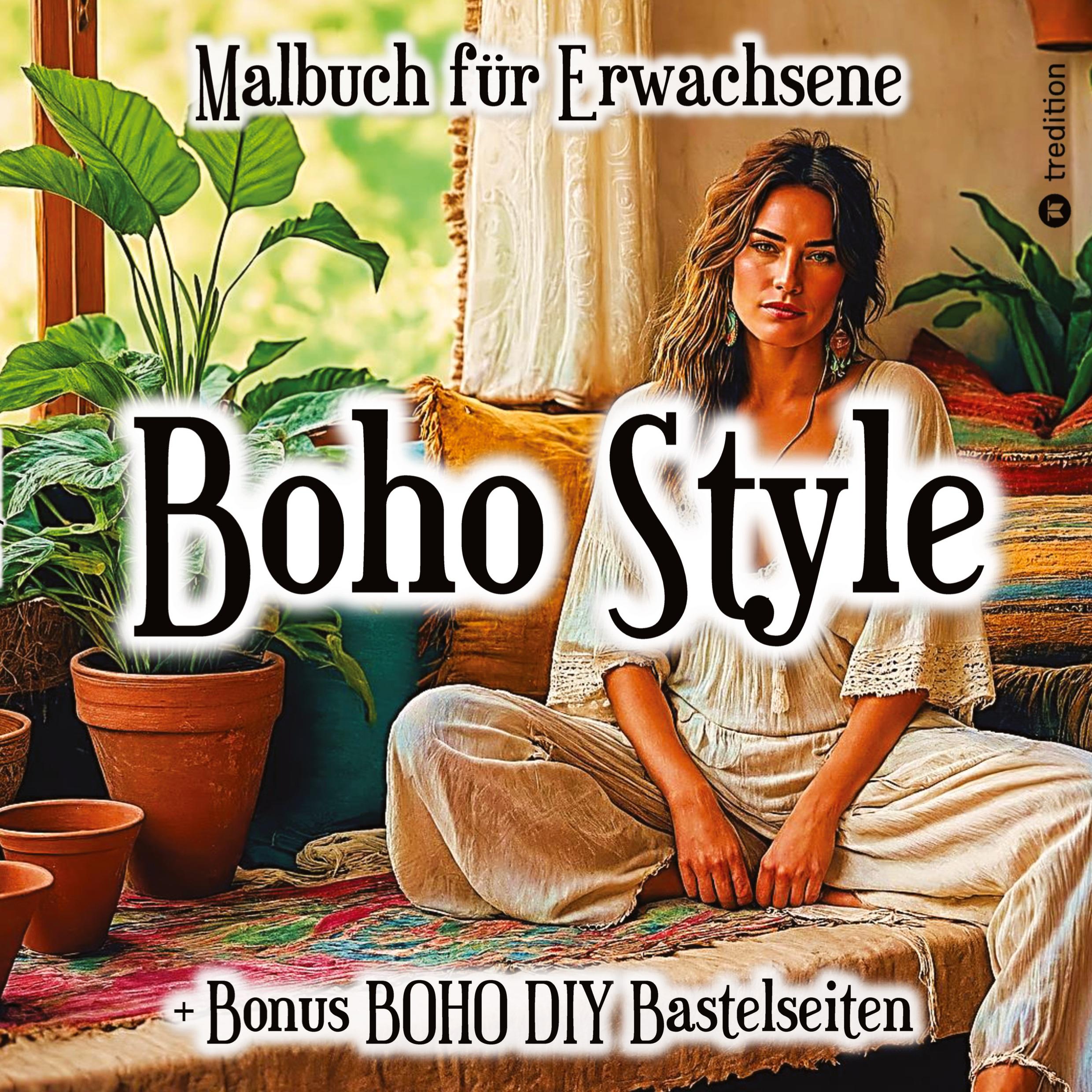 Cover: 9783347818392 | Malbuch für Erwachsene Boho Style Trend mit Bonusseiten DIY...