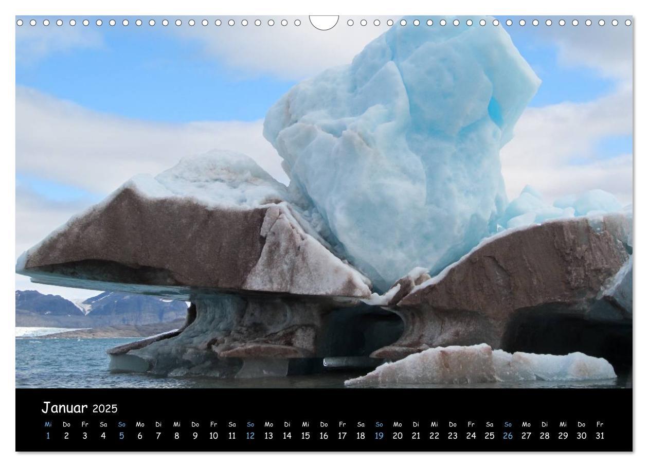 Bild: 9783435773596 | Spitzbergen (Wandkalender 2025 DIN A3 quer), CALVENDO Monatskalender