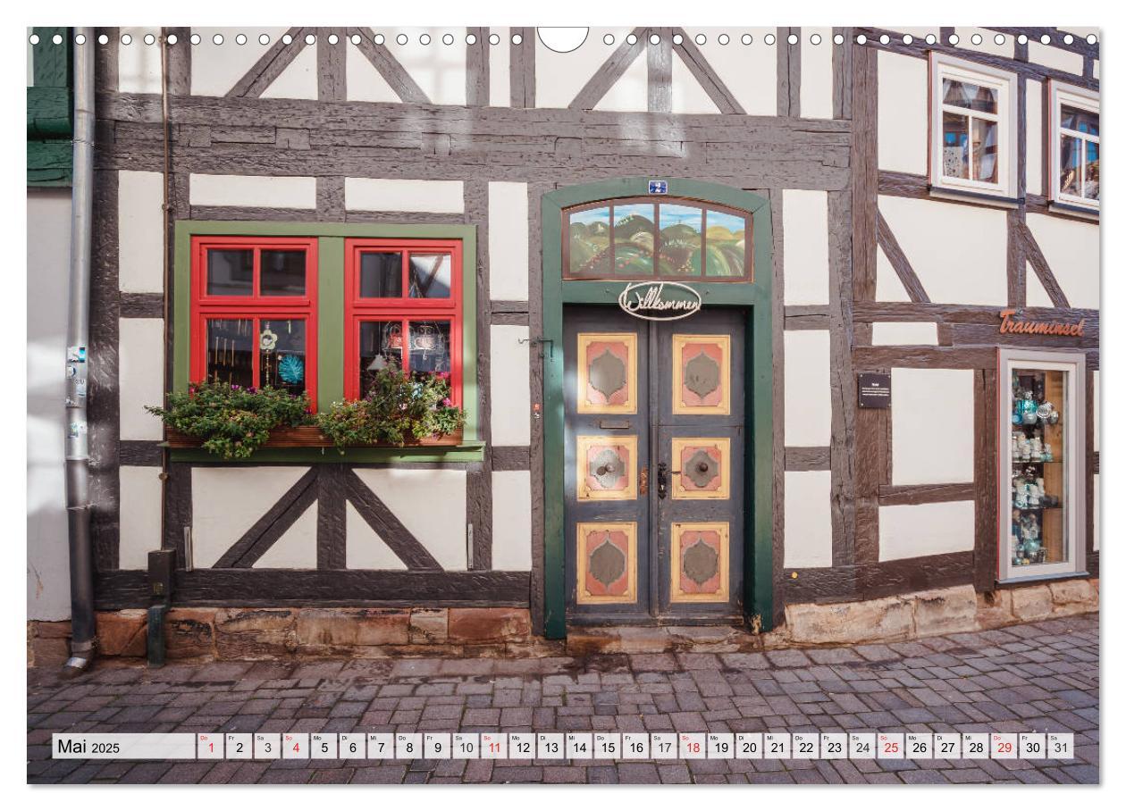 Bild: 9783435176649 | Fachwerk in Schmalkalden (Wandkalender 2025 DIN A3 quer), CALVENDO...