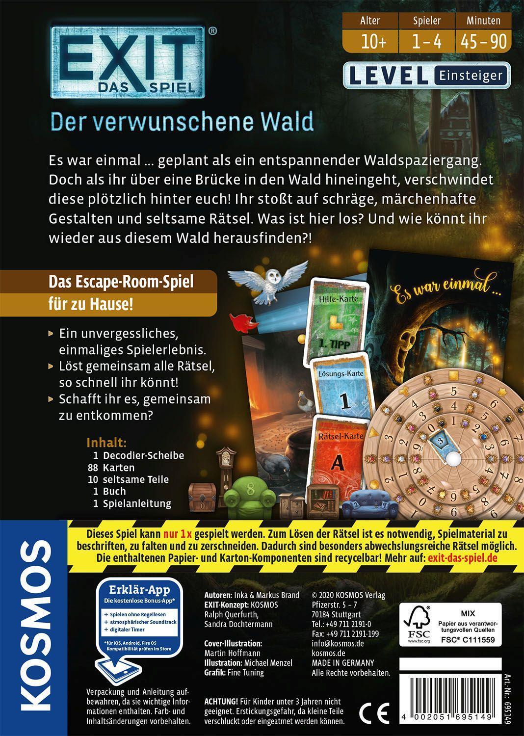 Bild: 4002051695149 | EXIT® - Das Spiel: Der verwunschene Wald | Spiel | Brettspiel | 695149